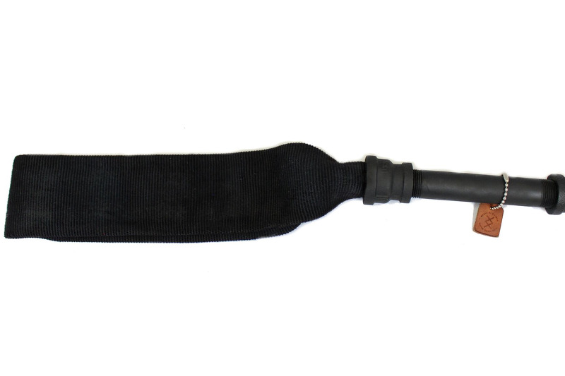 Black weighted firehose paddle