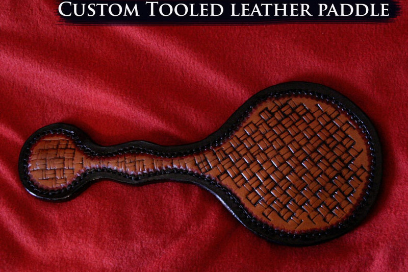 Custom Leather Paddle