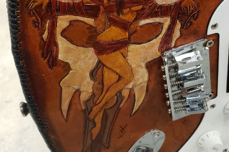 Leather Guitar wrap