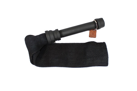 Black weighted firehose paddle