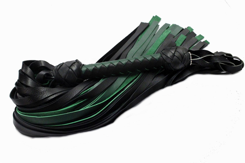 Green and Black standard flogger