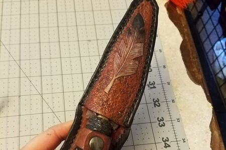 Deer Horn knife sheath