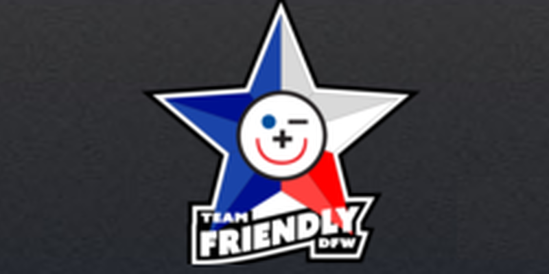 team friendly dfw logo